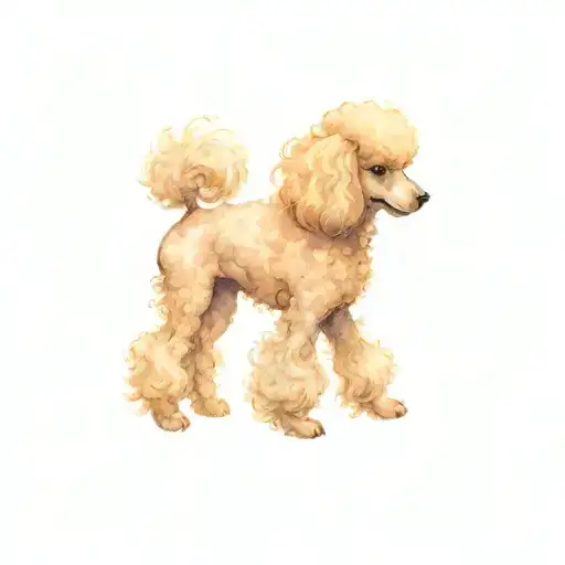 Poodle Dog Playing