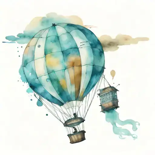 Train Crown Parachute Hanging