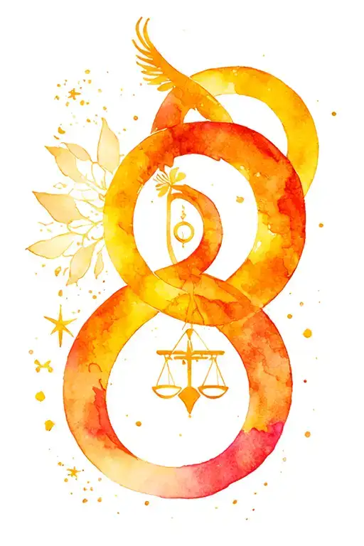 Libra And Sagittarius Intertwined