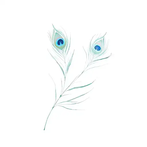 Peacock Feather Intertwined