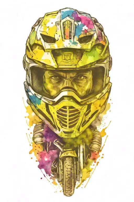 Motocross Rider Head