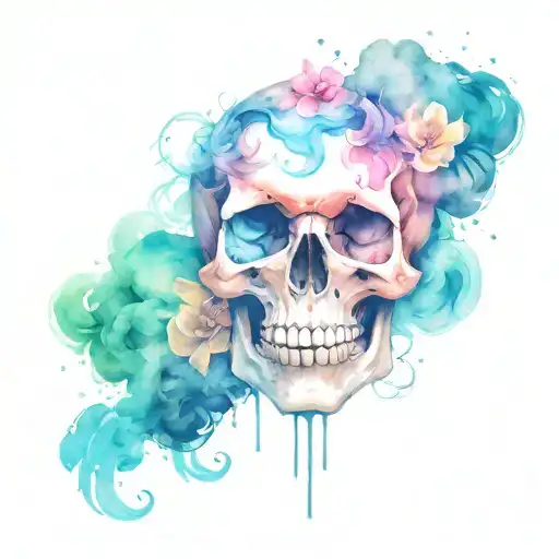 Skull With Smoke