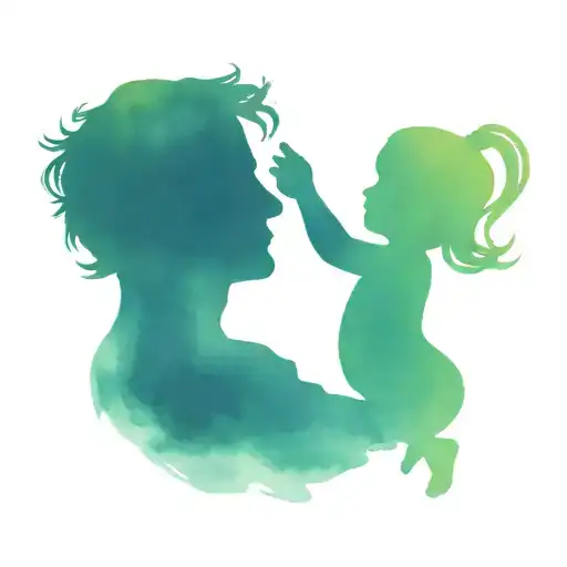Daddy Daughter Dancing Silhouette Made