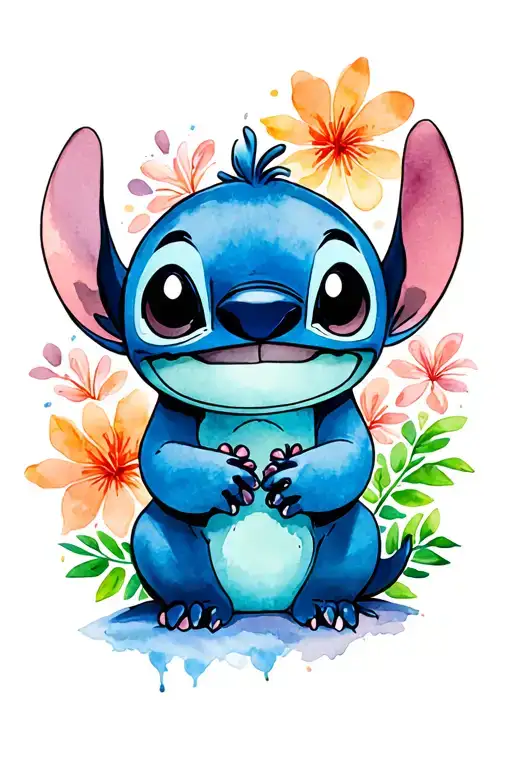 Stitch Holding Ohana Means Family