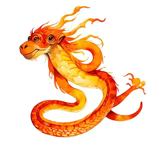 Fire Monkey Water Snake Intertwined