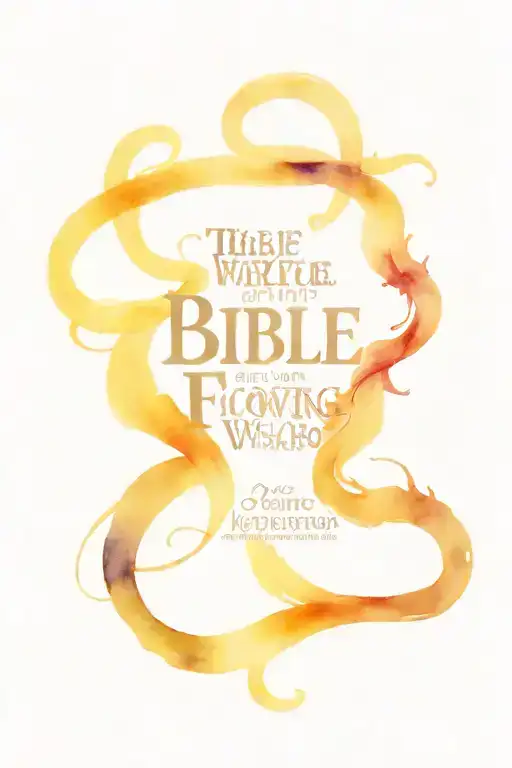 Bible Scripture Verses Flowing