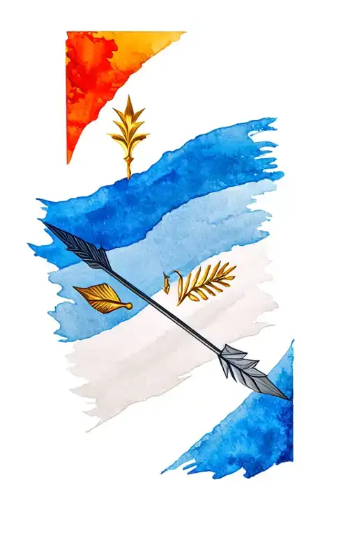 Arrows And Argentinian Flag Morphing