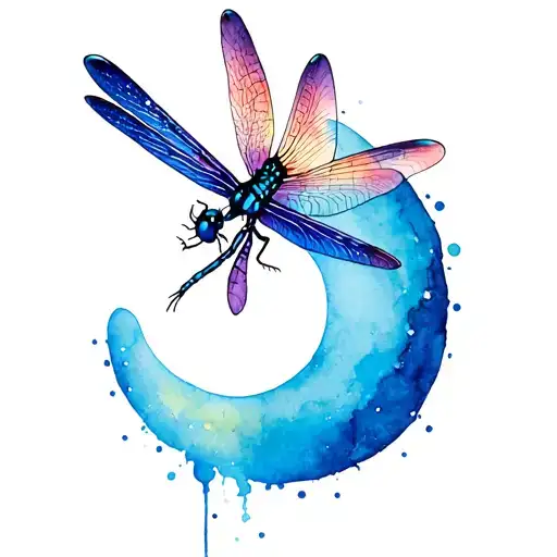 Dragonfly And A Semi Colon
