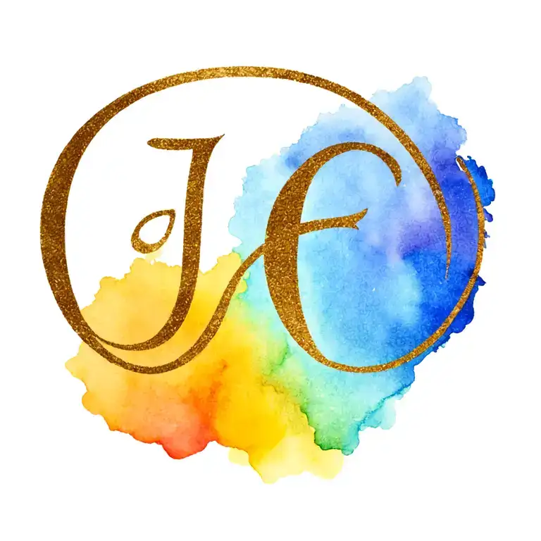 Infinity Symbol Intertwined With J And E Made