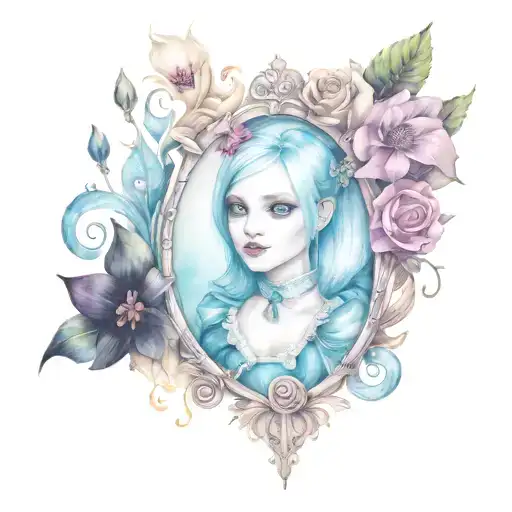 Gothic Alice And Wonderland Sleeve