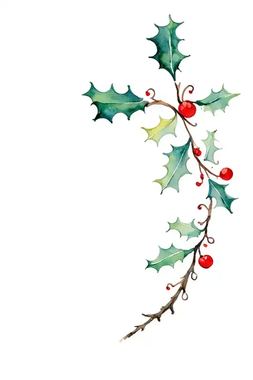 Holly Berry Tree Made