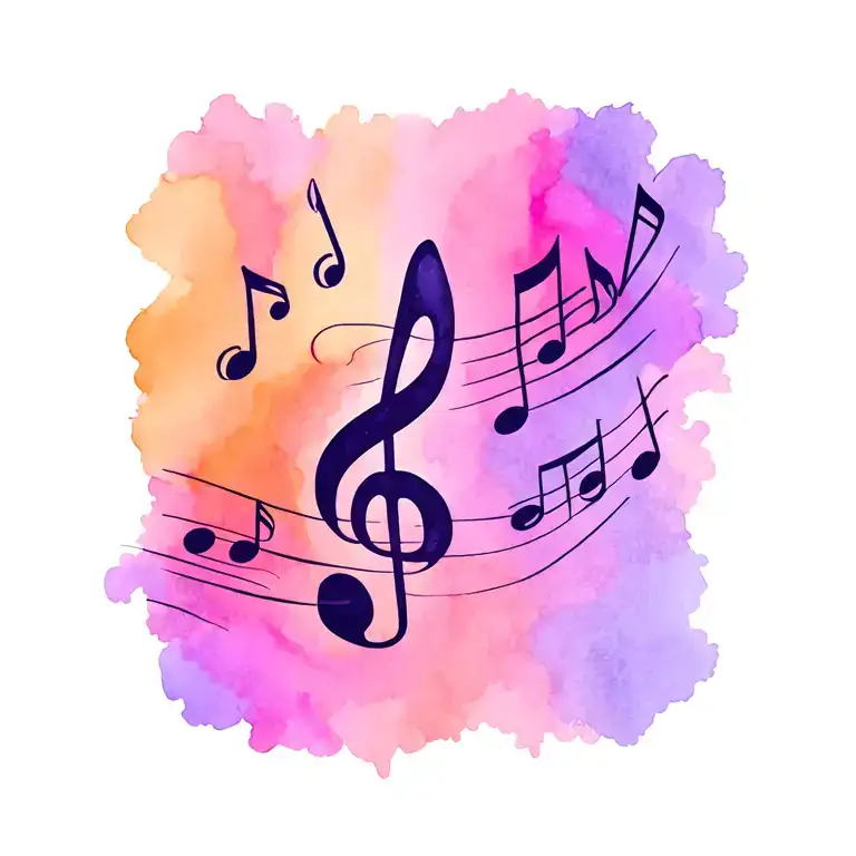 Breaking Free Fall With Musical Notes