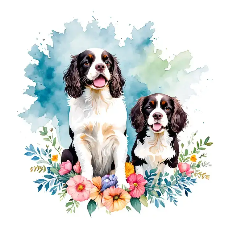 Family Flowers Music Spaniels Nephews