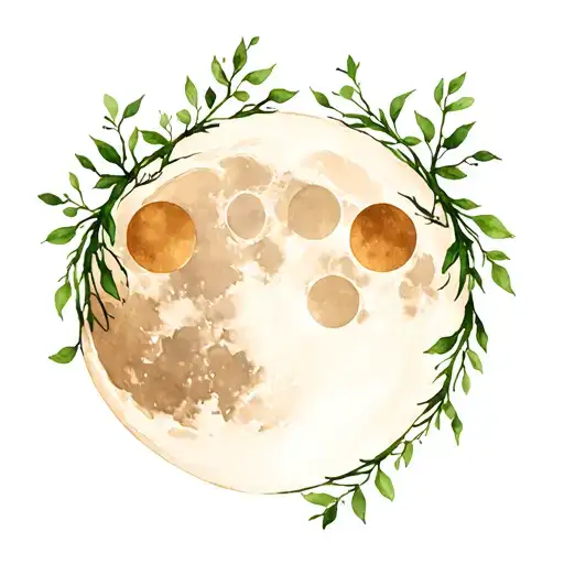 Moon Phases With Vines Wrapped