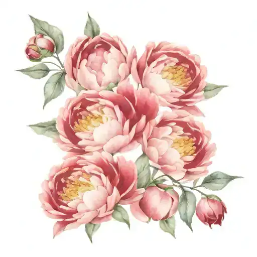 Peonies Blood Moon Phases