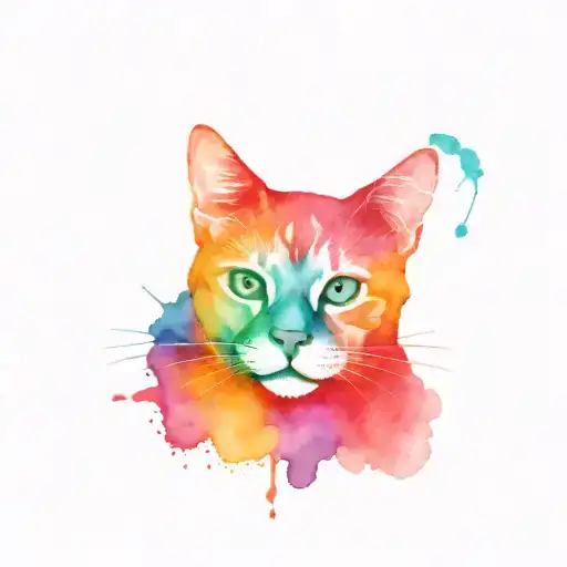 Cat Face Half Skull Made