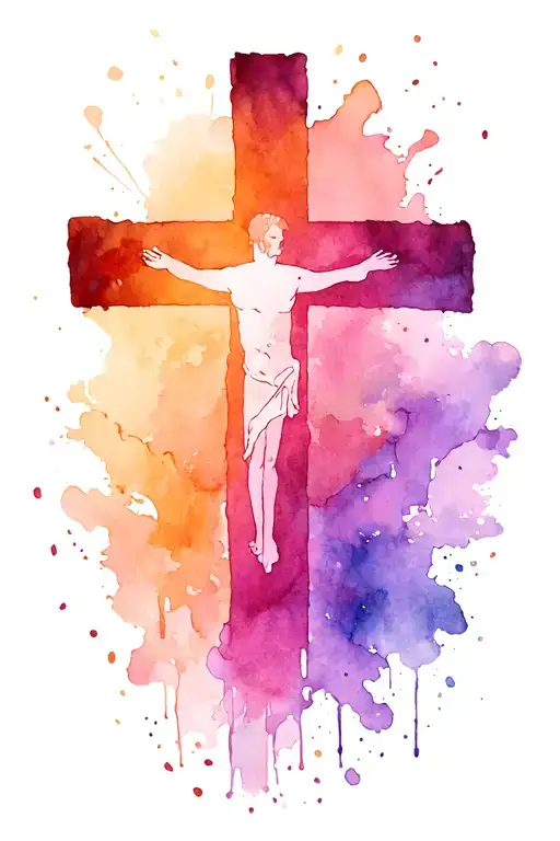 He Is Rise With The Cross Above