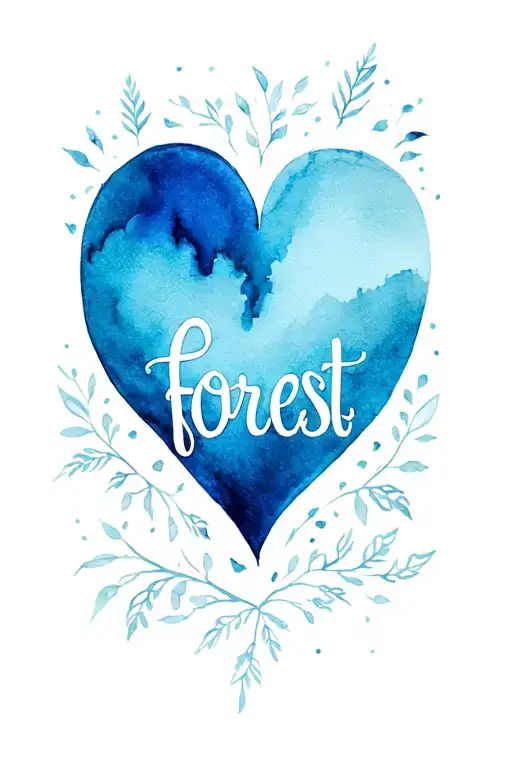 A Heart And The Word Forrest Themed Half Sleeve