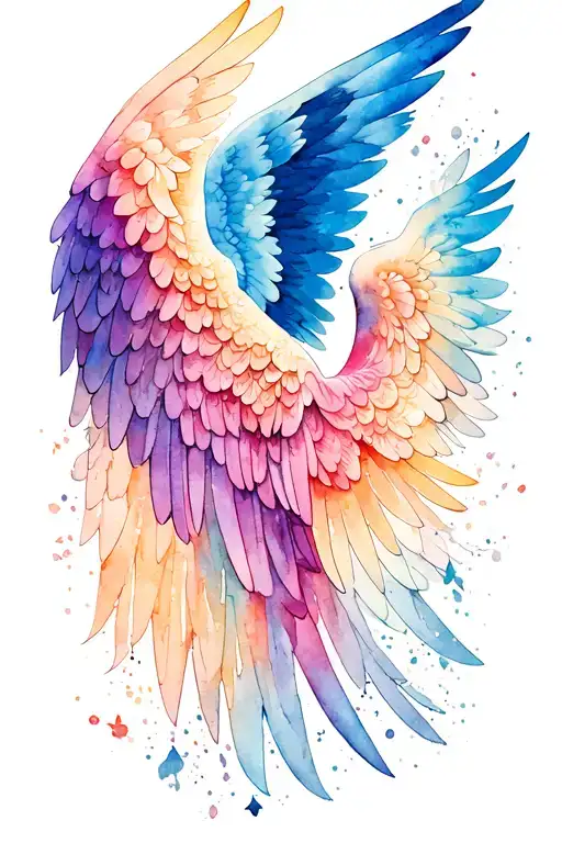 Delicate Angel Wings