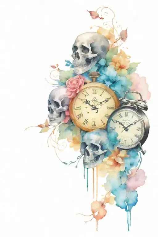 Skulls And Clocks