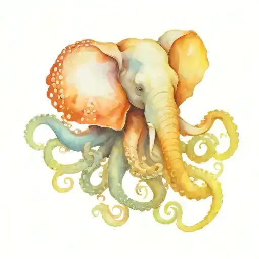 Octopus With Elephant Head