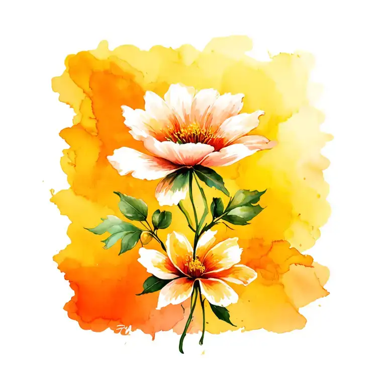 Courage With Floral Design