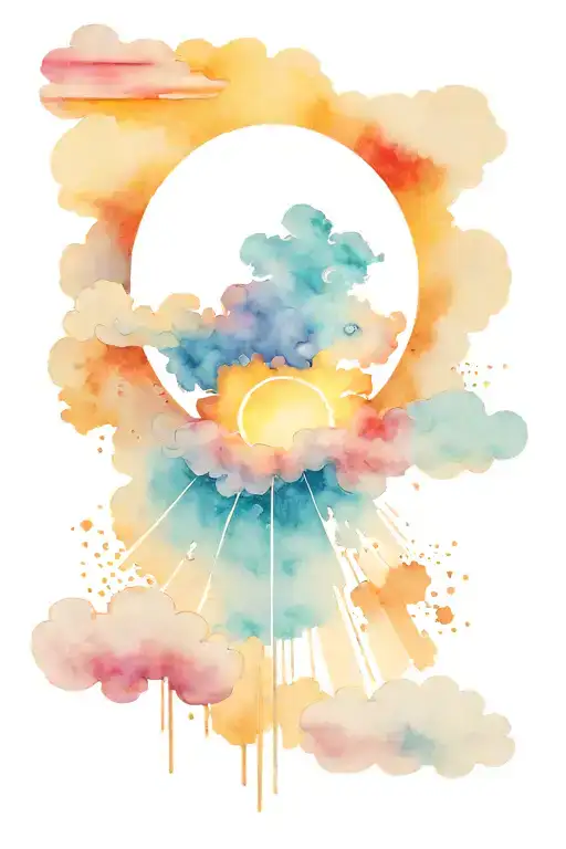 Sun Rays Breaking Through Clouds