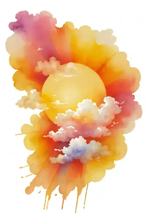 Sun Rays Breaking Through Clouds