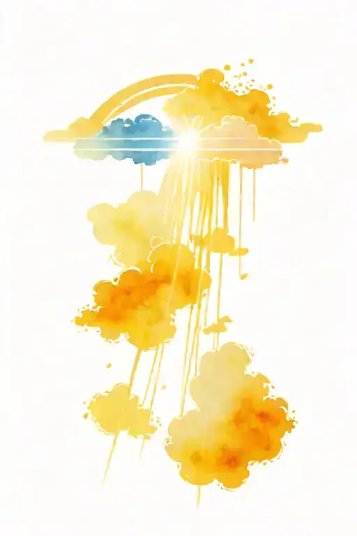 Sun Rays Breaking Through Clouds