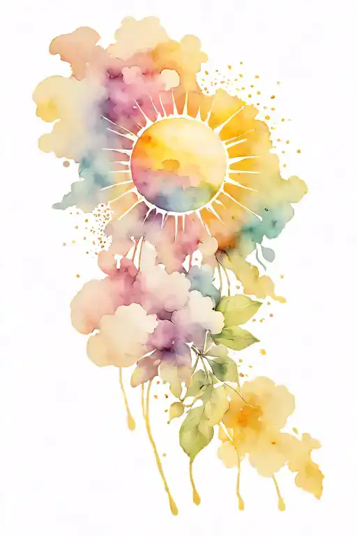 Sun Rays Breaking Through Clouds