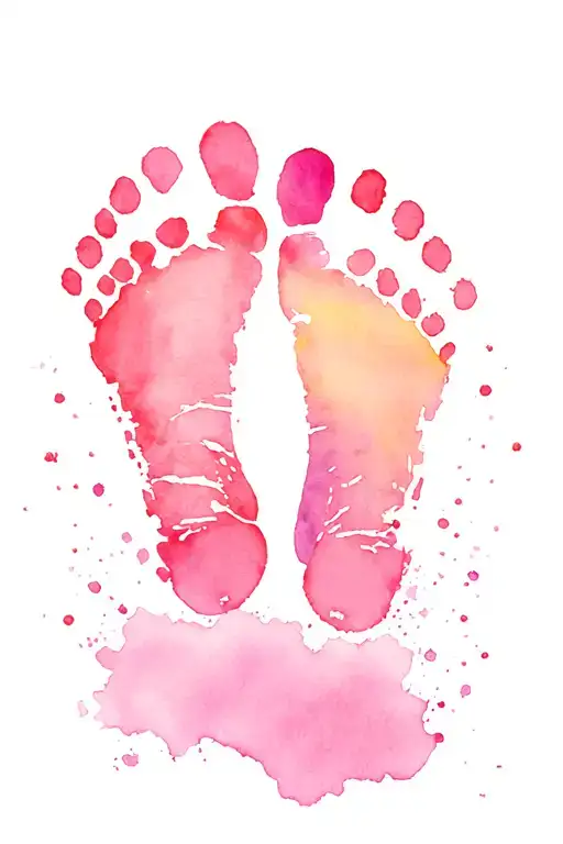 3 Baby Foot Print
