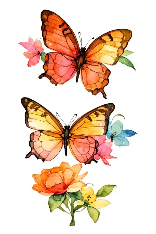 Butterfly With Names Hidden Within