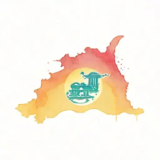 Florida State Outline With Tony Montana Arm