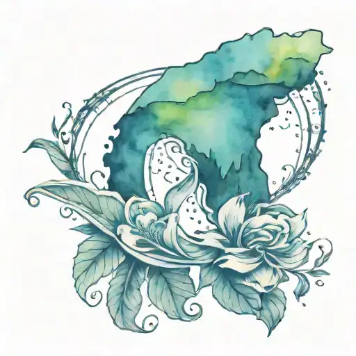 Florida State Outline With Scareface Arm