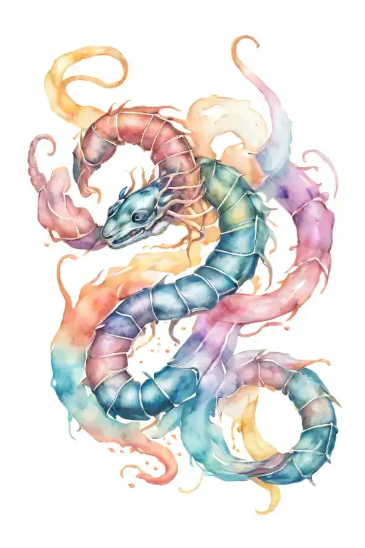 Enough Tatoo With A Scorpion Tail Wrapped