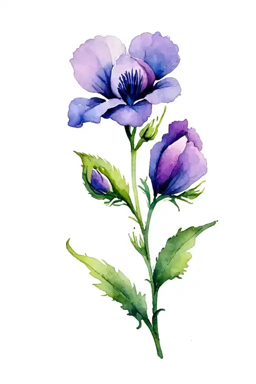 Violet And Sweet Pea