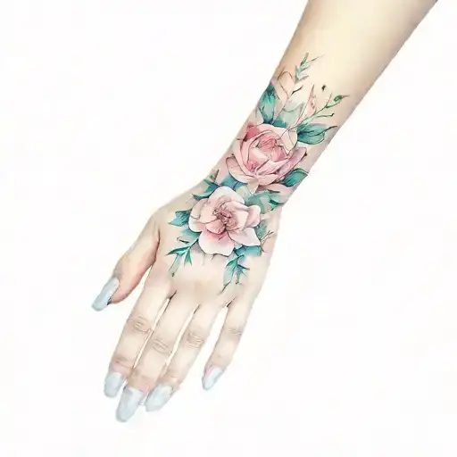 A Tattoo On A Person's Hand