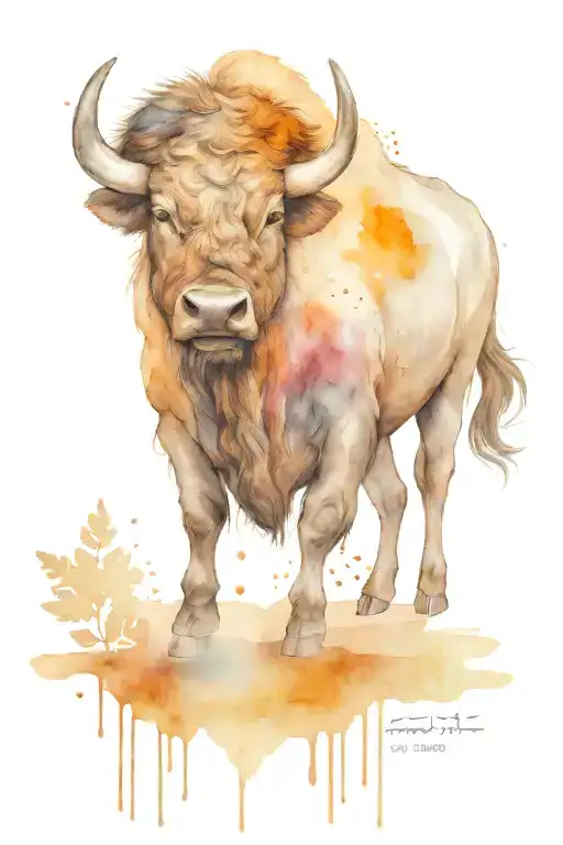Buffalo With Words Charge The Storm