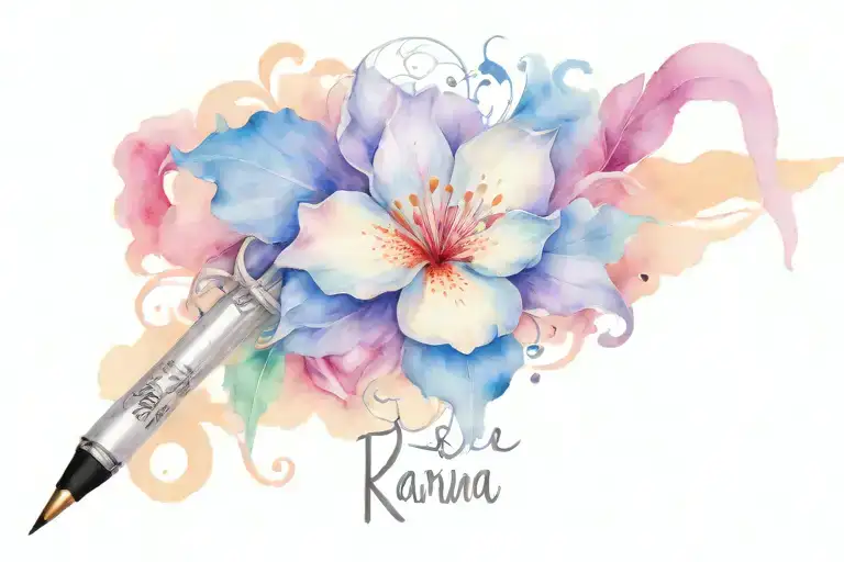 Pen With The Inscription Karina