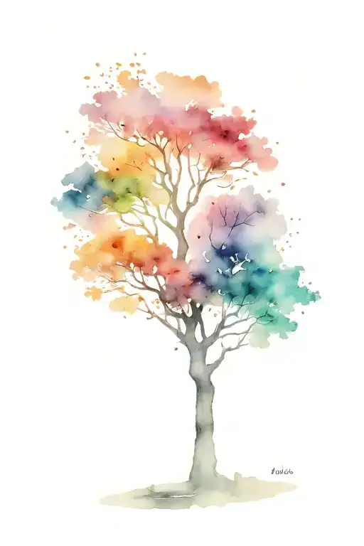 Tree Suported By Hands Made Of Stone