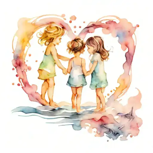 Children Family Strong Sea Love