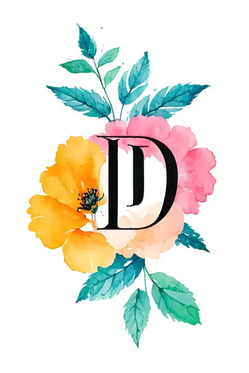 Tattoo For Minimal Style Forearm With M And D