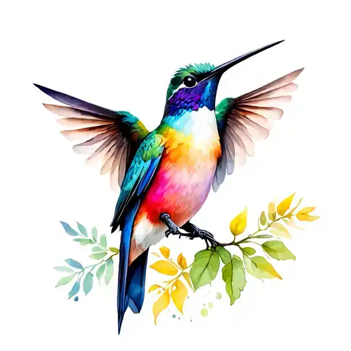 Colibri Gracefully Perched