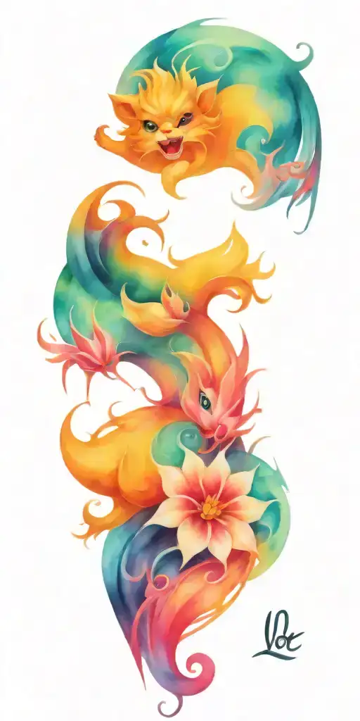 Tattoo With Lol Characters