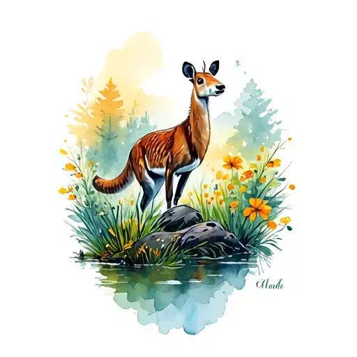 Outdoor Scene With Wildlife