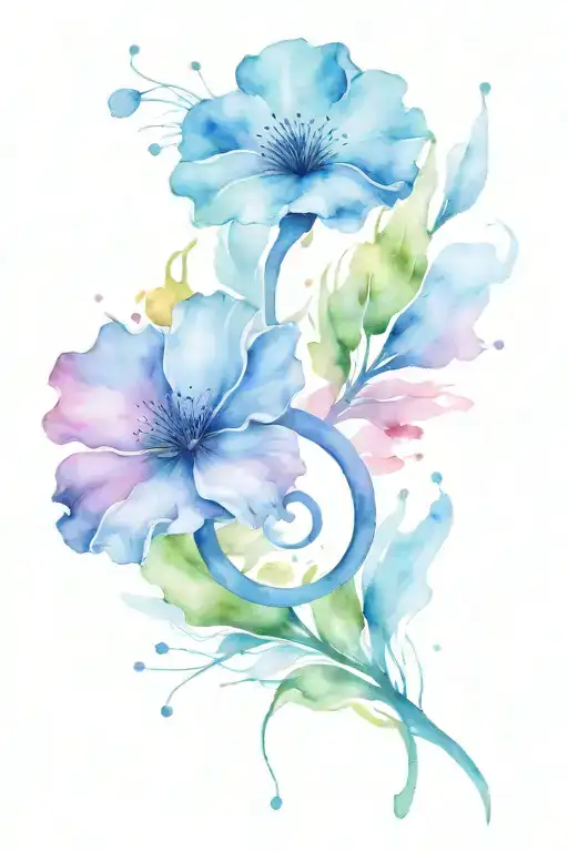 Semicolon Made Of Flower