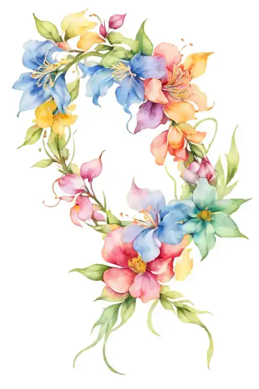 Birth Flowers Intertwined