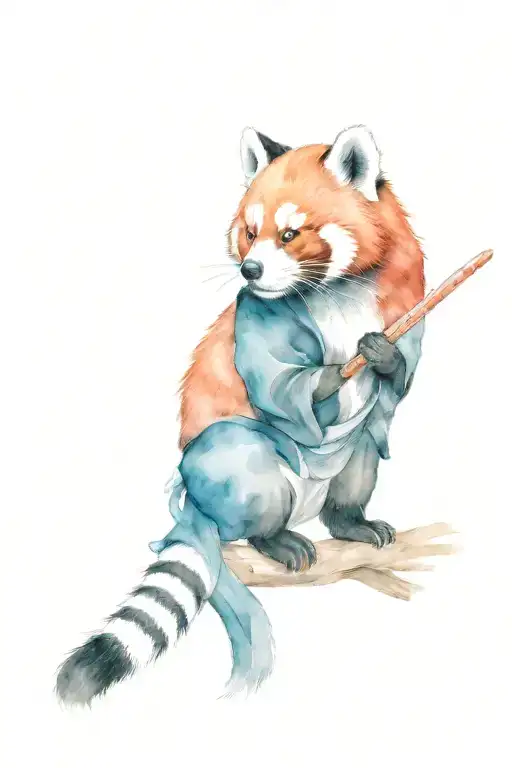 Samurai Red Panda