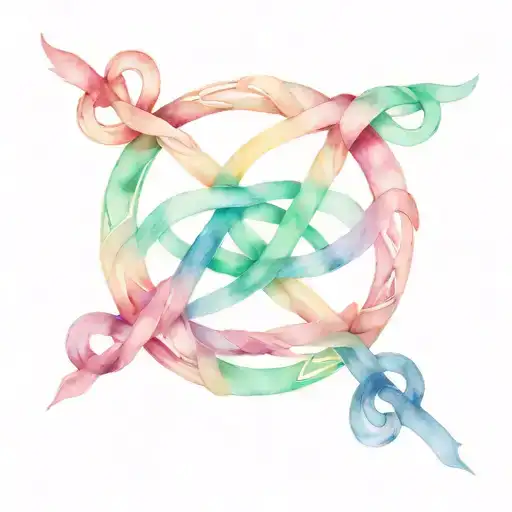 Knots Trinity Symbol Surrounded
