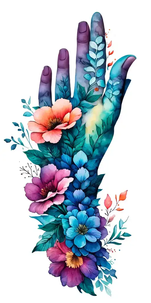 Cuff Tattoo Wraps Floral Patterns